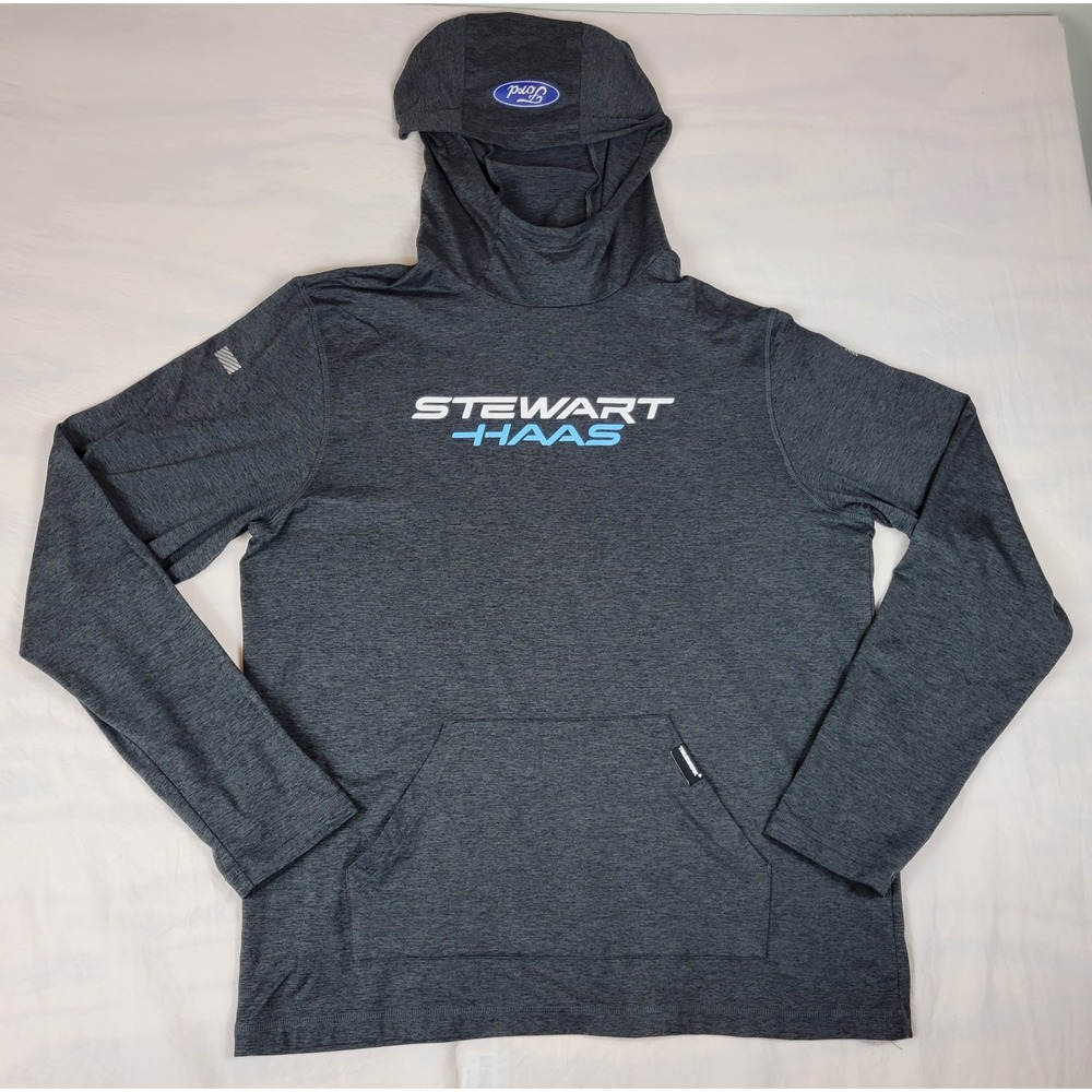 Truewerk B2 Chill Hoodie Stewart-Haas Racing Ford Heather Grey Mens XL